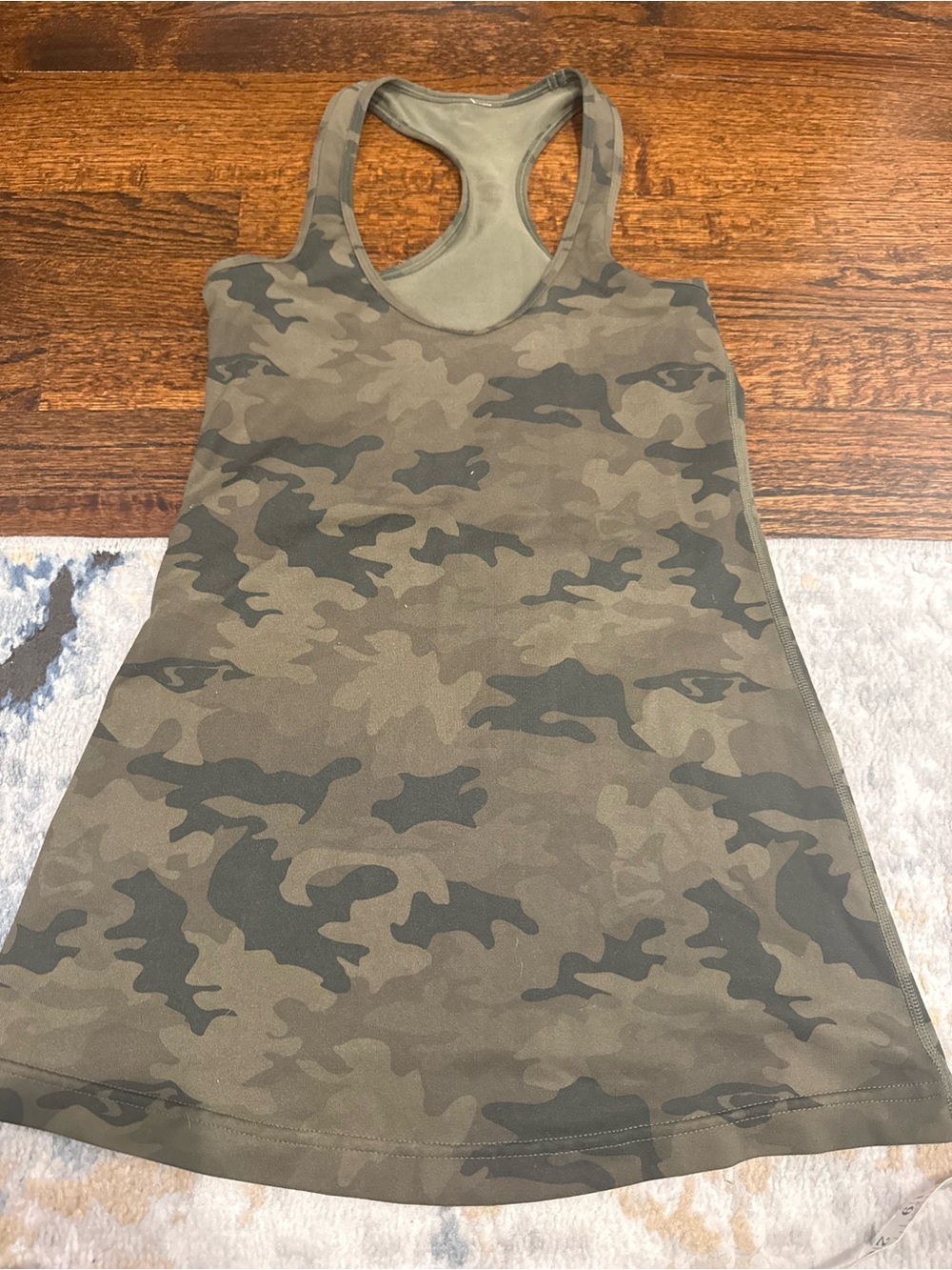 Lululemon cool racerback tank camo estimated size 4